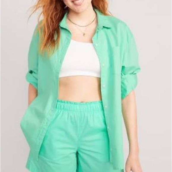 Sheer Button Up Top